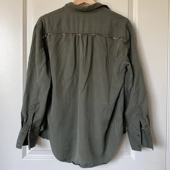 FREE People Women's Moss Off Campus Button Down Shirt Small - Picture 6 of 10